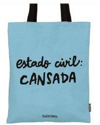 BOLSA DE TELA ESTADO CIVIL: CANSADA