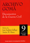 ARCHIVO GOMÁ. DOCUMENTOS DE LA GUERRA CIVIL