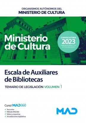 ESCALA DE AUXILIARES DE BIBLIOTECAS DE ORGANISMOS AUTÓNOMOS DEL MINISTERIO DE CU