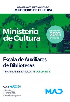 ESCALA DE AUXILIARES DE BIBLIOTECAS DE ORGANISMOS AUTÓNOMOS DEL MINISTERIO DE CU