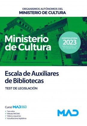 ESCALA DE AUXILIARES DE BIBLIOTECAS DE ORGANISMOS AUTÓNOMOS DEL MINISTERIO DE CU