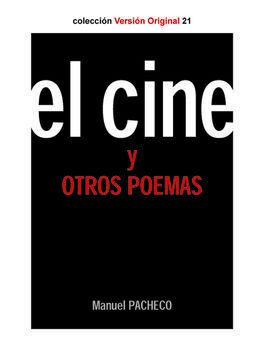 EL CINE Y OTROS POEMAS