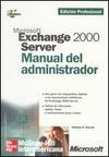 MICROSOFT EXCHANGE 2000 SERVER MANUAL ADMINISTRADOR