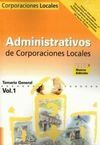 TEMARIO VOL. 1 ADMINISTRATIVOS DE CORPORACIONES LOCALES 2008