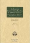 LA DOCTRINA ECLESIASTICÍSTICA ESPAÑOLA EN EL ÚLTIMO VENTENIO