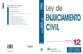 CODIGO LEY ENJUICIAMIENTO CIVIL 2012