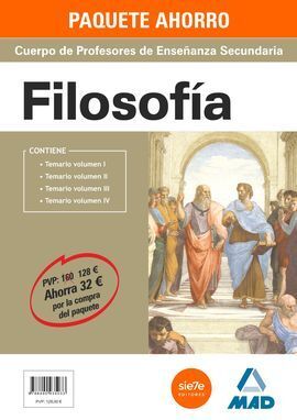 PACK AHORRO FILOSOFIA PROFESORES ENSEÑANZA SECUNDARIA (4 VOL.)