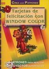 TARJETAS DE FELICITACIÓN CON WINDOW COLOR