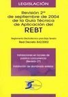 REVISIÓN 2ª DE SEPTIEMBRE DE 2004 DE LA GUÍA TÉCNICA DE APLICACIÓN DEL REBT