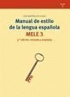 MANUAL DE ESTILO DE LA LENGUA ESPAÑOLA