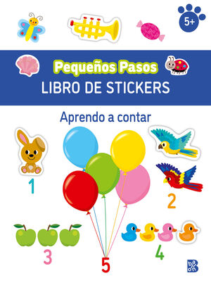 PEQUEÑOS PASOS LIBRO DE STICKERS-APRENDO A CONTAR